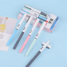 1 шт Kawaii офисная стираемая шариковая ручка милый колледж шаблон школьные канцелярские принадлежности черные чернила 0,5 мм ручка заправка