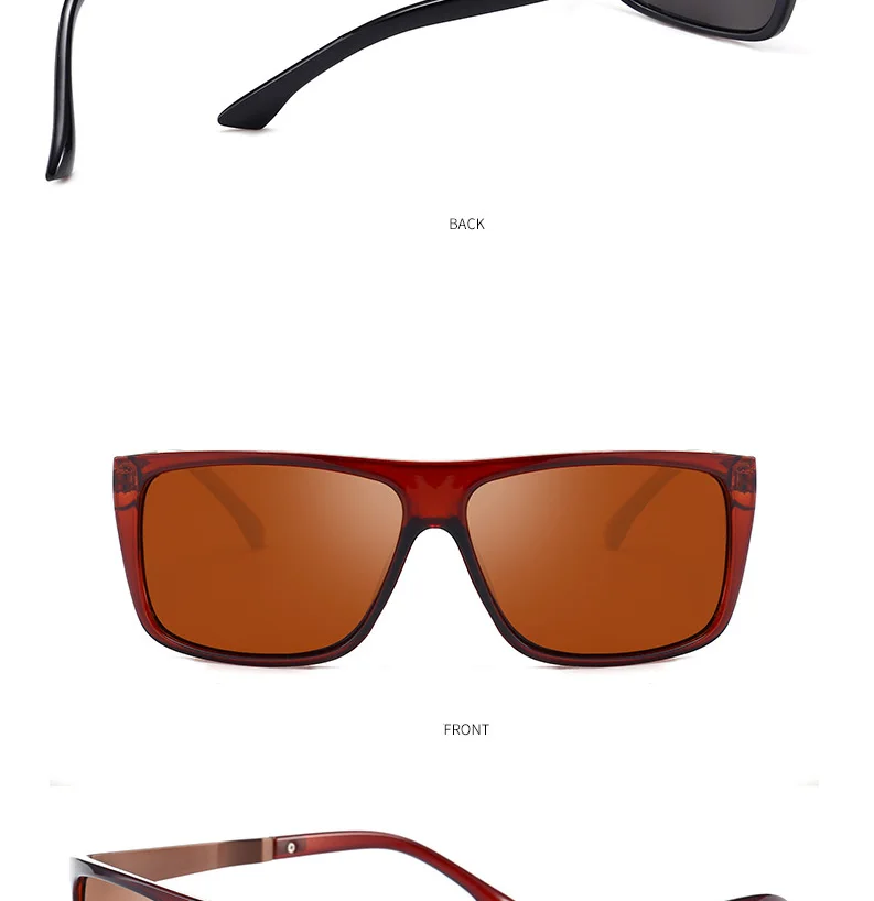 SIMPRECT поляризованные солнцезащитные очки мужские Ретро квадратные солнечные очки винтажные водительские солнцезащитные очки для мужчин UV400 антибликовые очки