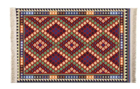 Марокканский нордический фланелевый хлопковый ковер с кисточками, ковер для спальни, покрывало, коврик, простой современный Настольный коврик, кухонный коврик, украшение для дома - Цвет: L