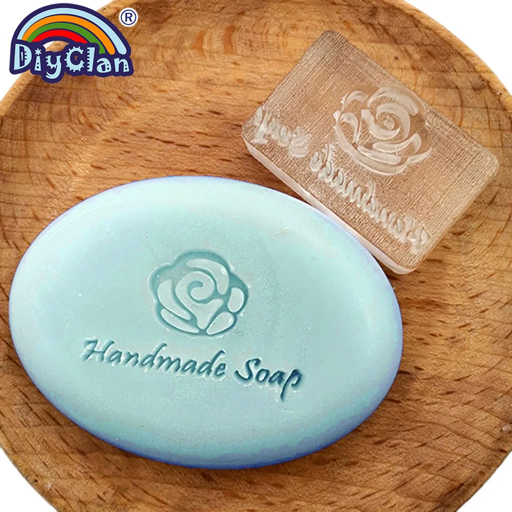 

Flower Handmade Soap Making Stamp Rose Clear Diy Natural Organic Stamps Resin Glass Soap Seal Acrylic Chapter Tools 3Z0274HS