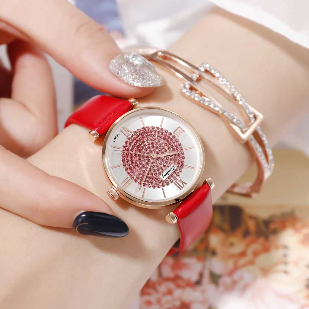 Роскошные женские часы с кожаным ремешком звездного неба, женские часы, кварцевые наручные часы, модные женские наручные часы-браслет, Relogio Feminino