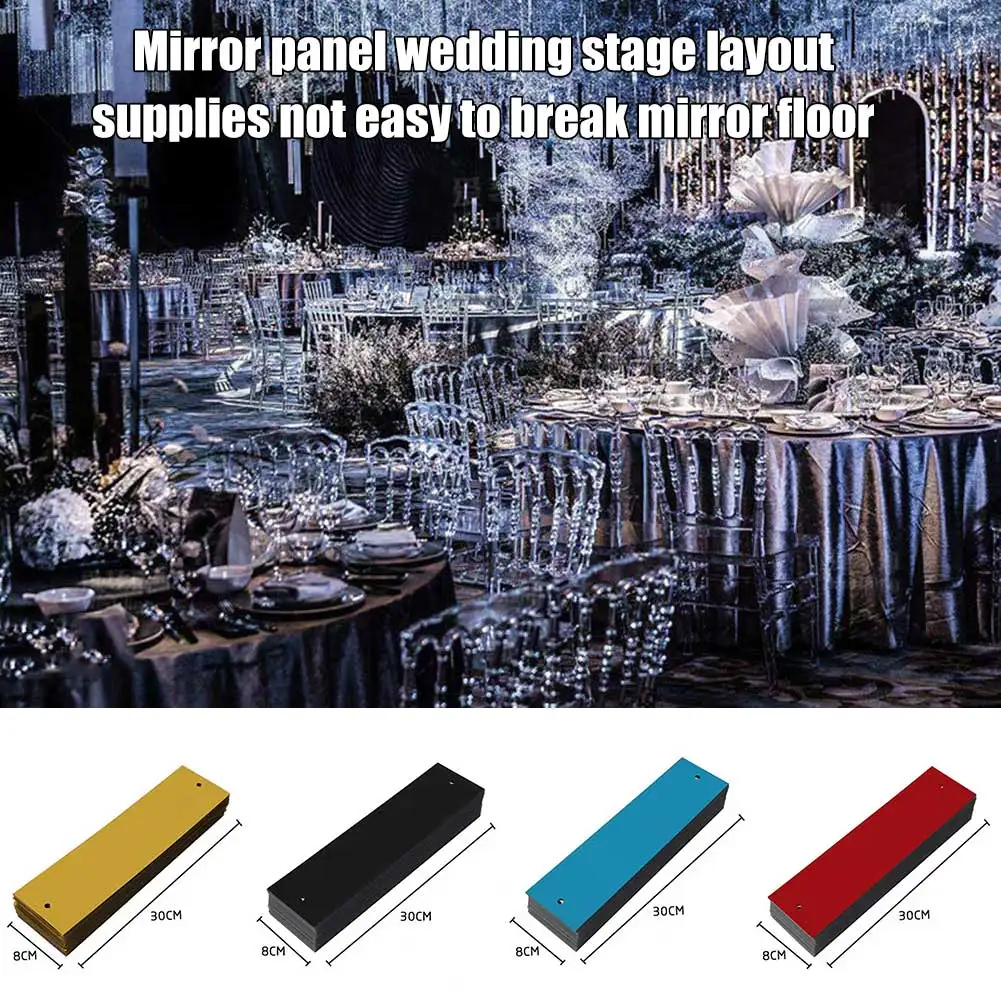 

50pcs Double Side Wedding Mirror Floor Road Wedding Scene Layout Decoration Store
