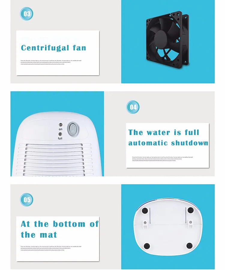 XROW-600A мини домашний Осушитель воздуха Осушитель тихий подвал осушитель сушилка для одежды поглотитель 10 шт