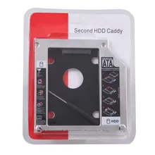 Быстрая с почтой 12,7 мм Универсальный SATA SSD 2-ой Жесткий диск HDD Caddy для CD/DVD-ROM Оптический отсек для Dell