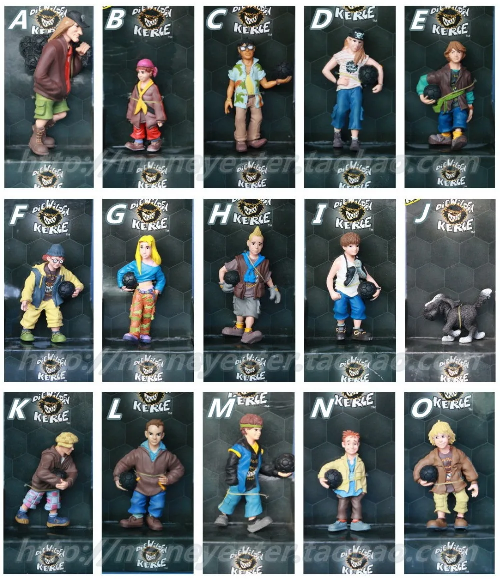 

soft pvc figure Hip hop street football 14pcs/set