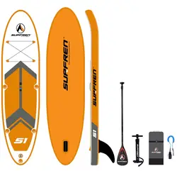 SURFREN все RoundS1Inflatable Surf стоячего доска iSUP SurfingPaddleboard Вейкборд bodyboard kayakboat size300 * 76 ** 12 см