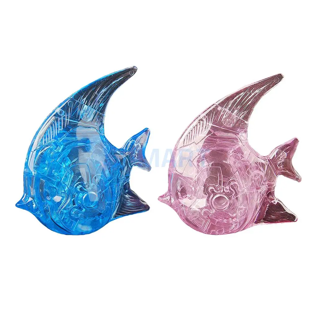 DIY 3D Crystal Puzzles Jigsaw Puzzles Tower/ Dolphin/ High Heel Shoes Model