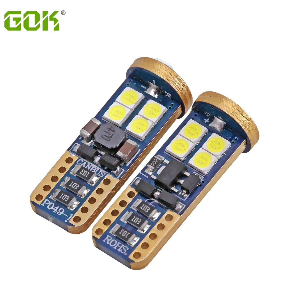1 шт. высокое качество T10 CANBUS 12SMD 3030 светодиодный Белый Автомобильный боковой