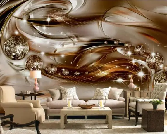 

3D papel de parede European Style Precious Silk Diamond Living Room TV wallpaper for walls 3 d wall papers home decor