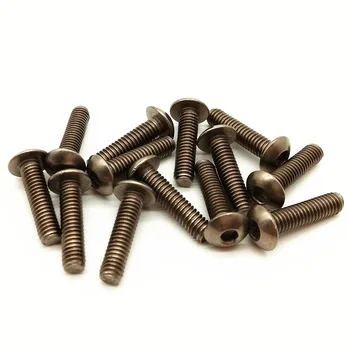 

Titanium Bolt M5x6 8 10 12 15 20 25 30 35 40 45 50mm Ti Bolts Truss Head Not Polished Grade 2 Titanium Screw Ti Fastener