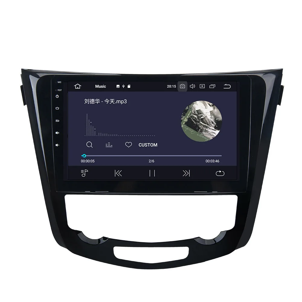 Best 10.2" Android 9.0 64GB Car GPS Navigation Radio Player for Nissan X-Trail Qashqail 2014-2017 with headunit Stereo Multimedia DSP 4