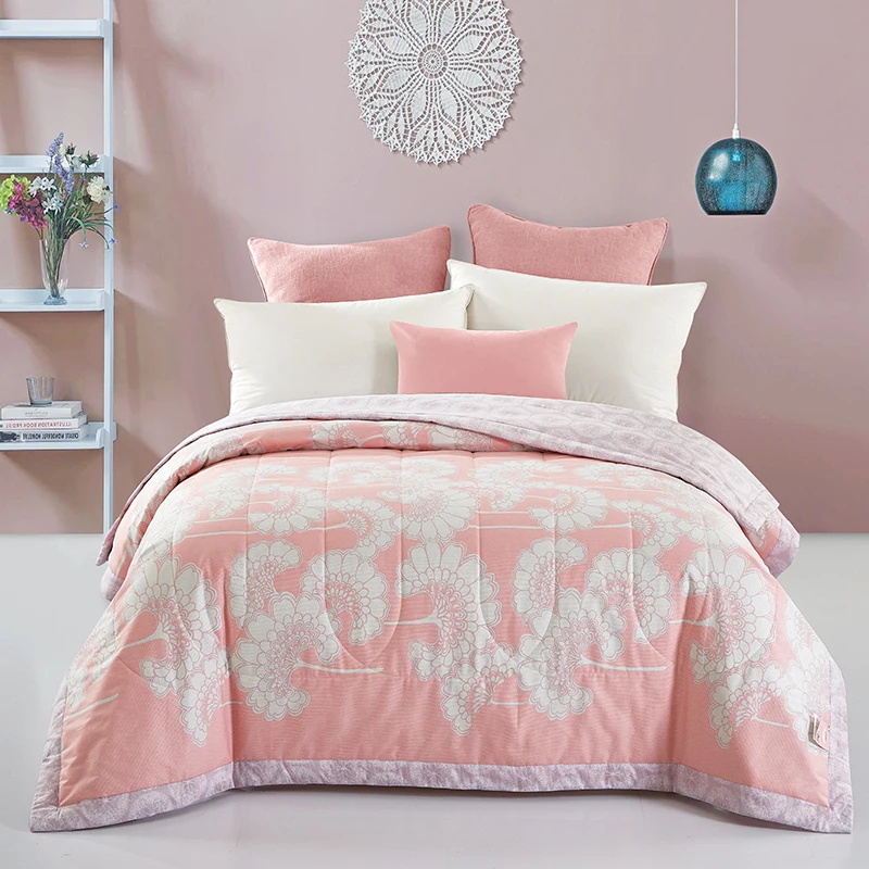 Buy ARNIGU leaves print Bedspread Cotton air condition Quilt Throws 150*200cm