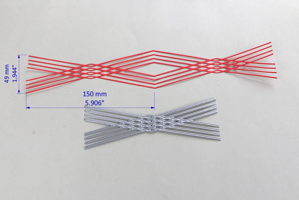 DUOFEN металлические режущие штампы, алмазные Подарочные ленты, праздничный декор, трафарет, сделай сам, скрапбук, бумажный альбом, новинка