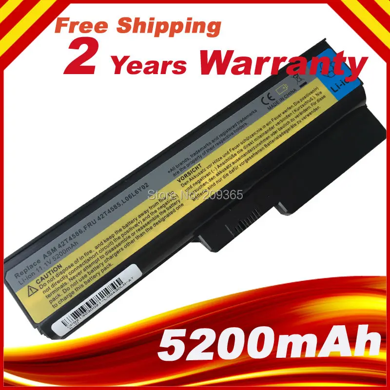 

5200mah 6cells Laptop Battery For Lenovo G550 G430 V460 Z360 B460 L08L6Y02 L08N6Y02 L08O6C02 L08S6C02 L08S6D02 L08S6Y02