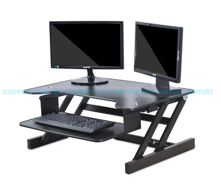 M1M EasyUp Height Adjustable Sit Stand Desk Riser Foldable font b Laptop b font Desk Stand