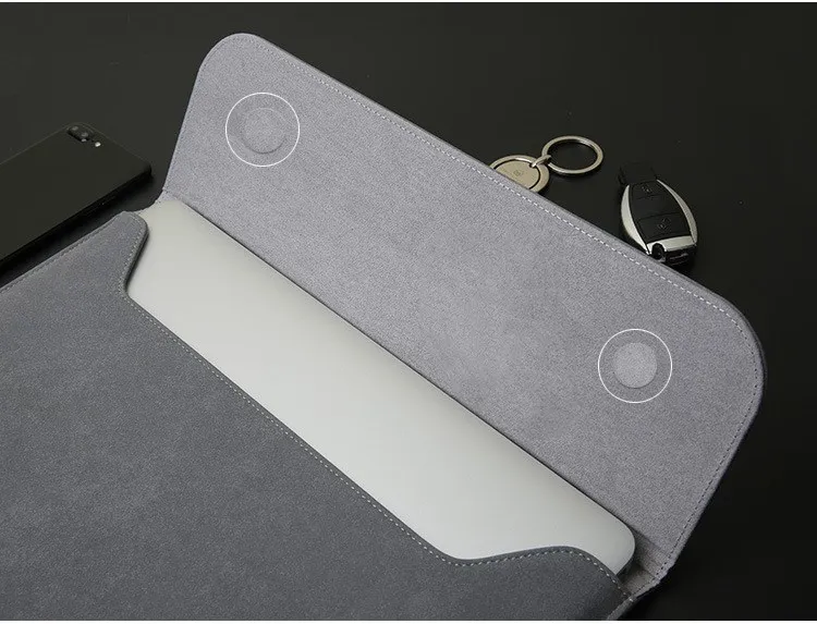 Матовая водонепроницаемая сумка для ноутбука из ПУ кожи 14 15 6 дюйма Macbook Xiaomi Air 13 11
