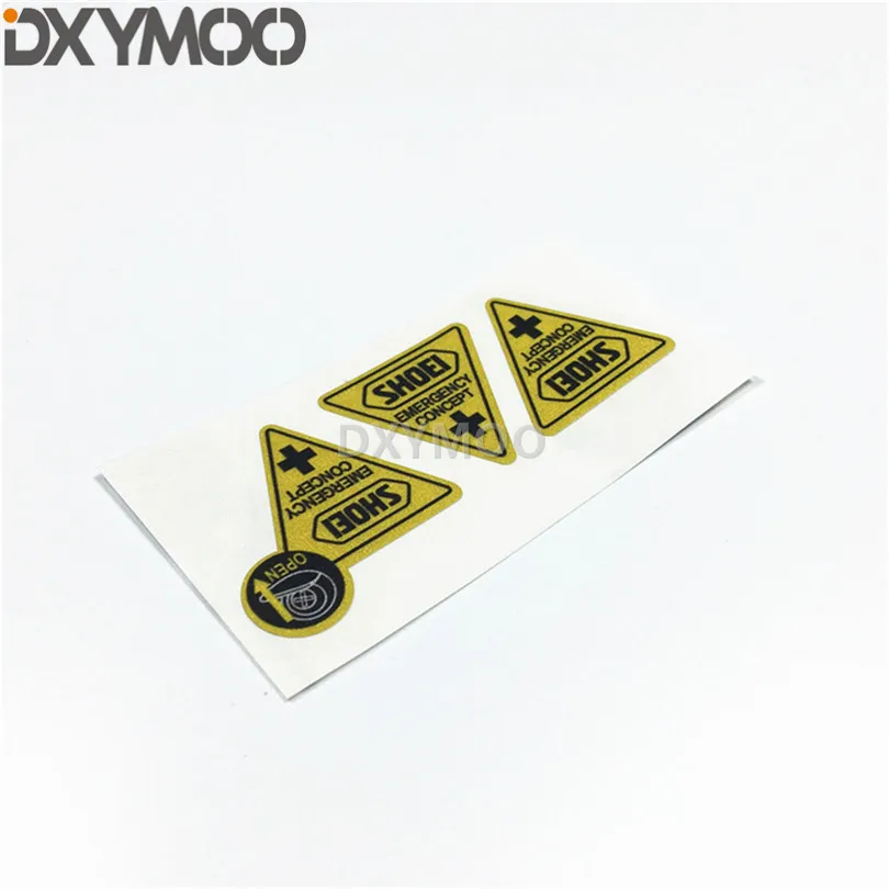 

Car Styling Vinyl Tape Motorcycle Motocross Emergency CONCEPT Open Helmet Visor Lens Sticker Decoration Decals