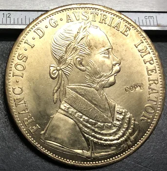 

1915 Austria 4 Ducats - Franz Joseph I (Trade Coinage) Gold Copy Coin