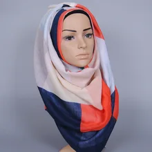 12 шт./лот) Высокое качество вискоза печатных шали Хиджаб дизайн кашне в мусульманском стиле/шарф GBS361