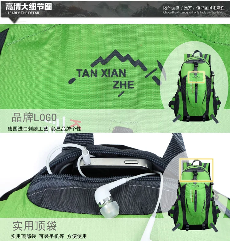 Escalada mochilas homens sacos de viagem à