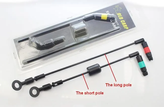 Старый Карп 5 шт. для ловли карпа Свингеров индикаторы укуса с черной рукояткой три цвета для ловли карпа в блистерной упаковке