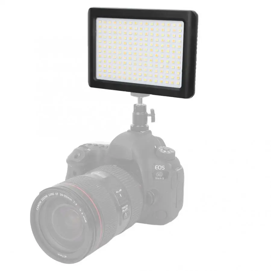 Светодиодный кольцевой светильник 110 V-250 V DSLR светодиодный набор для фотосъемки мигающие лампы лампа + шариковое крепление + Корпус батареи +