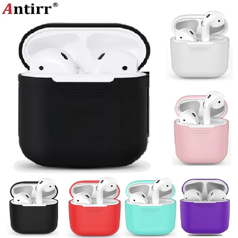 

1PCS TPU Silicone Bluetooth Wireless Earphone Case For AirPods Protective Cover Skin Accessories for Apple Airpods Charging Box