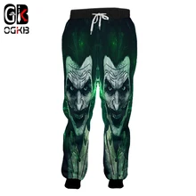 OGKB горячая распродажа мужские женские брюки для бега брюки аниме Джокер Отряд Самоубийц 3d печать Harajuku повседневные спортивные брюки для стройных мужчин полный брюки