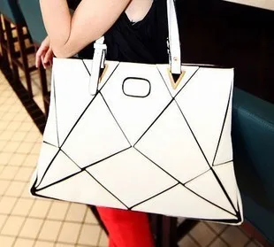 

2015 Fashion Patchwork Women's Handbags Casual  Personality Watercubic Shoulder Bags Female Large Capacity Bags