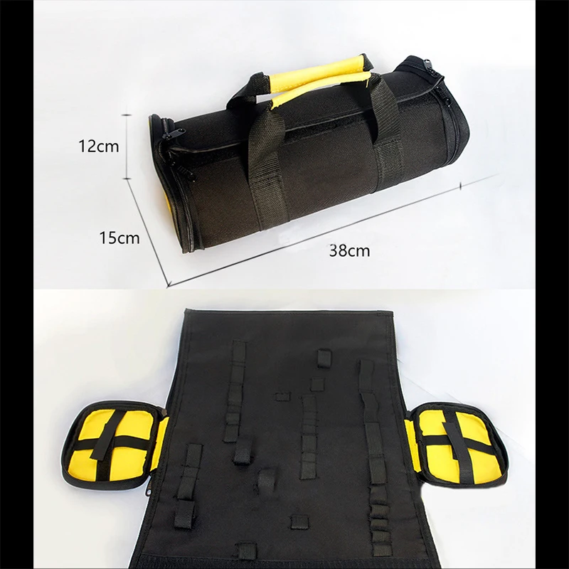 1 шт. многофункциональные инструменты сумка инструментарий рулонные плоскогубцы деревообрабатывающий Электрик Инструмент Органайзер портативный большой емкости сумки