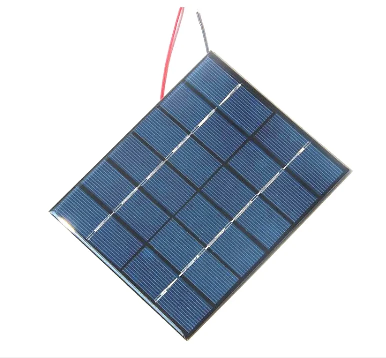 

Hot sale Epoxy Solar Cell Polycrystalline Solar Panel Module with Cable DIY System 2W 6V Solar Charger For 3.7v Battery 2pcs