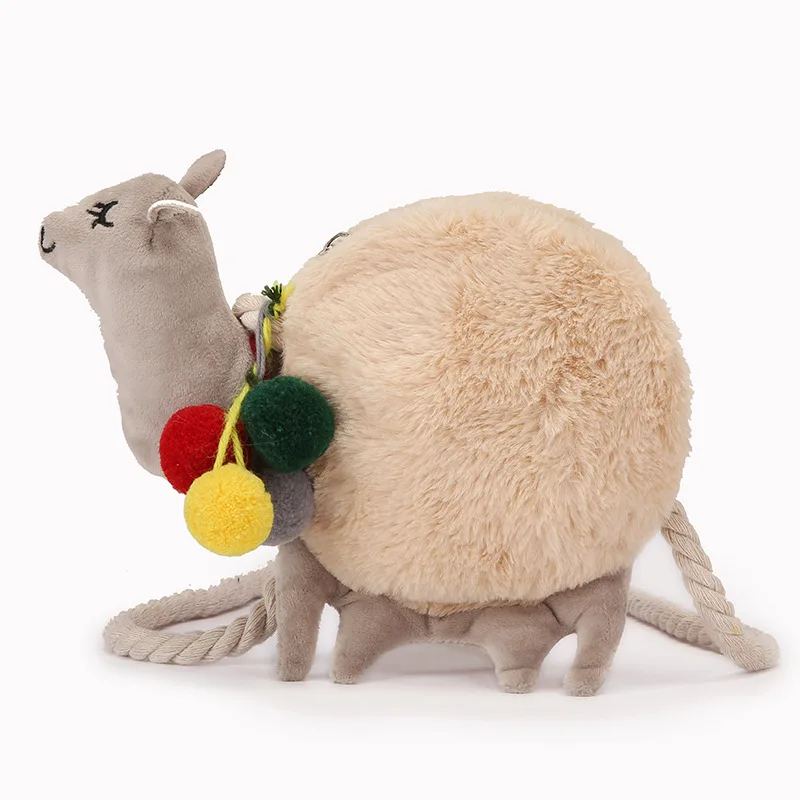 

Lamb Shape Messenger Bag Cute Plush Alpaca Small Handbag Girl Cute Japanese Cartoon Student Crossbody Bag for Women