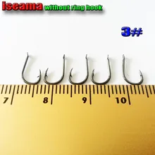 ISEAMA 3# рыболовный крючок с плоской головкой 200 шт./лот высокоуглеродные хорошие крючки