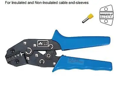

11.11 Free Shipping One Hand Insulated And Non-Insulated Ferrules Plier Crimper 0.5-6mm2 AWG 22-10
