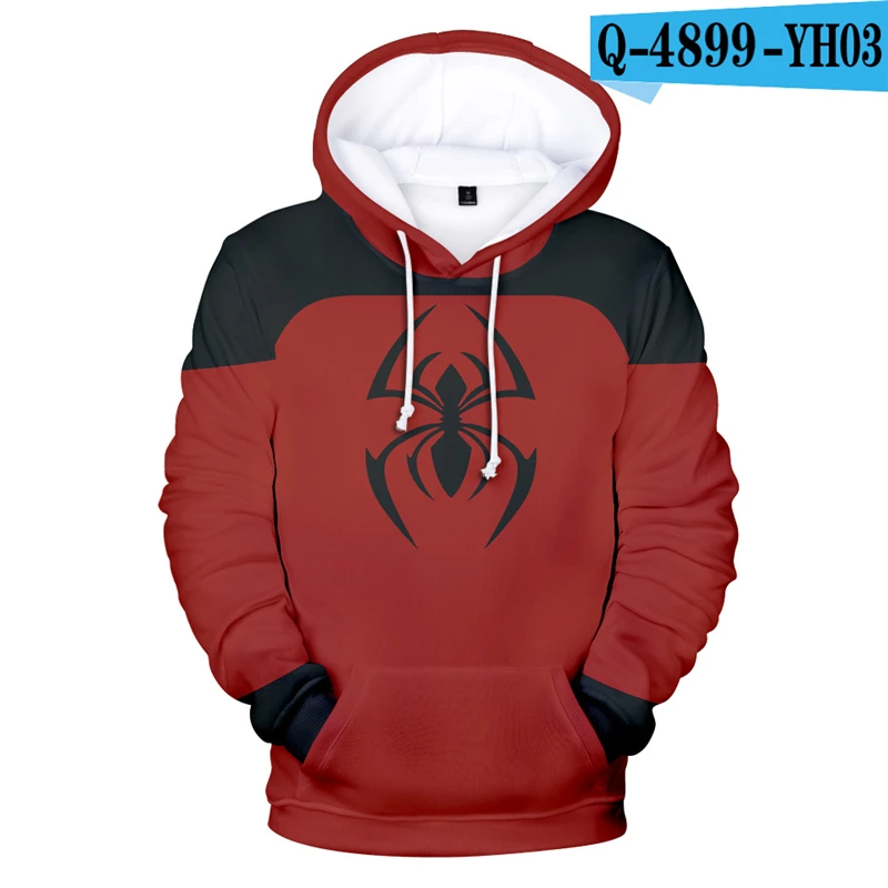 

2019 Spiderman Costume Far From Home Hoodie Peter Parker Pullover Sweatshirts Boys Boys Clothing Black Men Hoodies Movie Hoodie