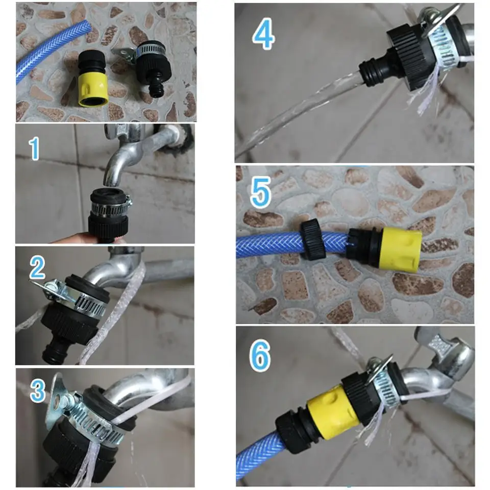 Garden Household Universal Tap Connector Hose Pipe Tap Mixer