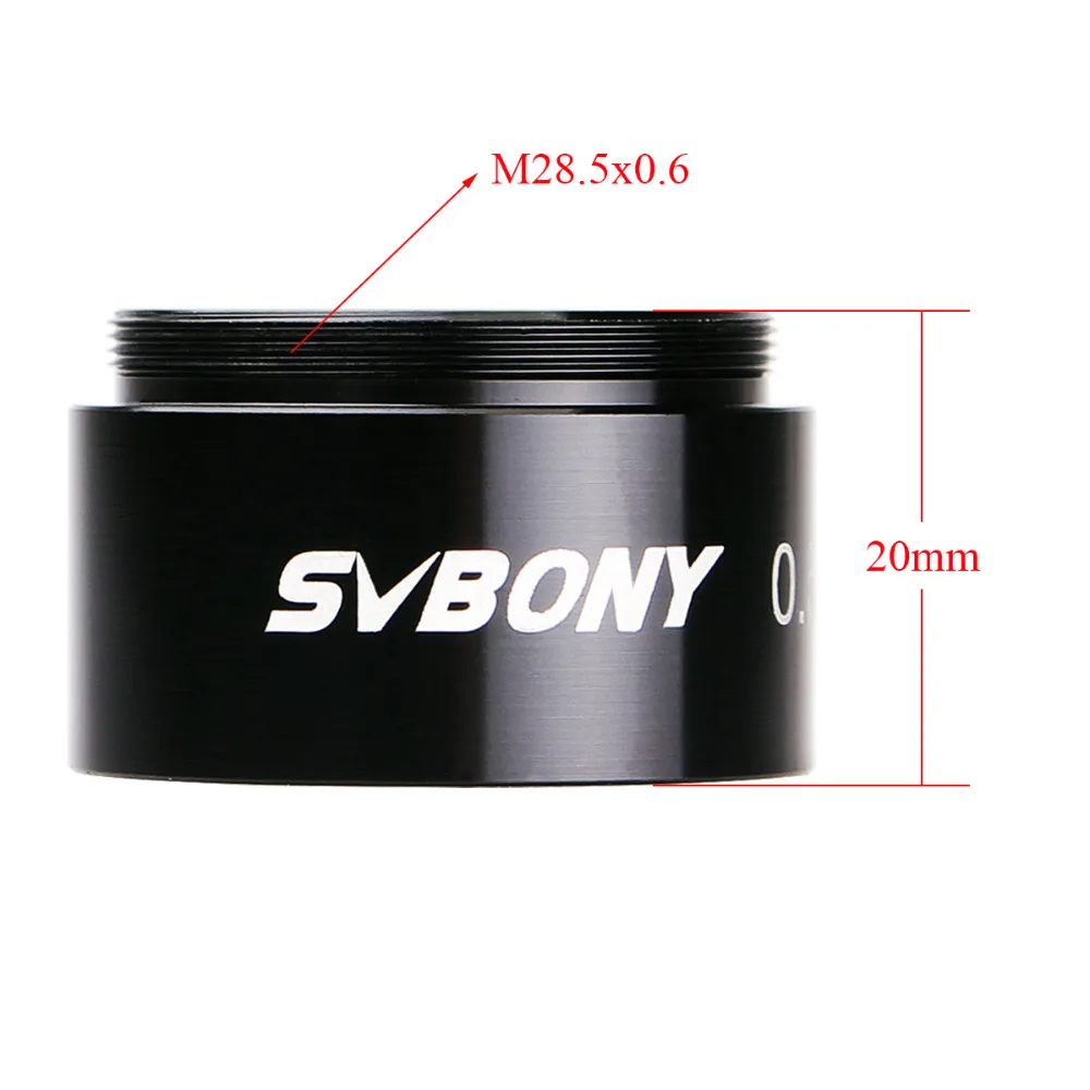 SVBONY 1 25 &quot0.5X фокусное расстояние M28.5 * 0 6 линза Барлоу для астрономии монокулярный