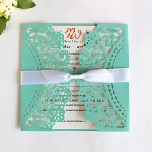 Белая кружевная ажурная обертка для открытки с конверты для свадьбы, годовщины, дня рождения праздничные на заказ лазерная резка, 50 шт в наборе