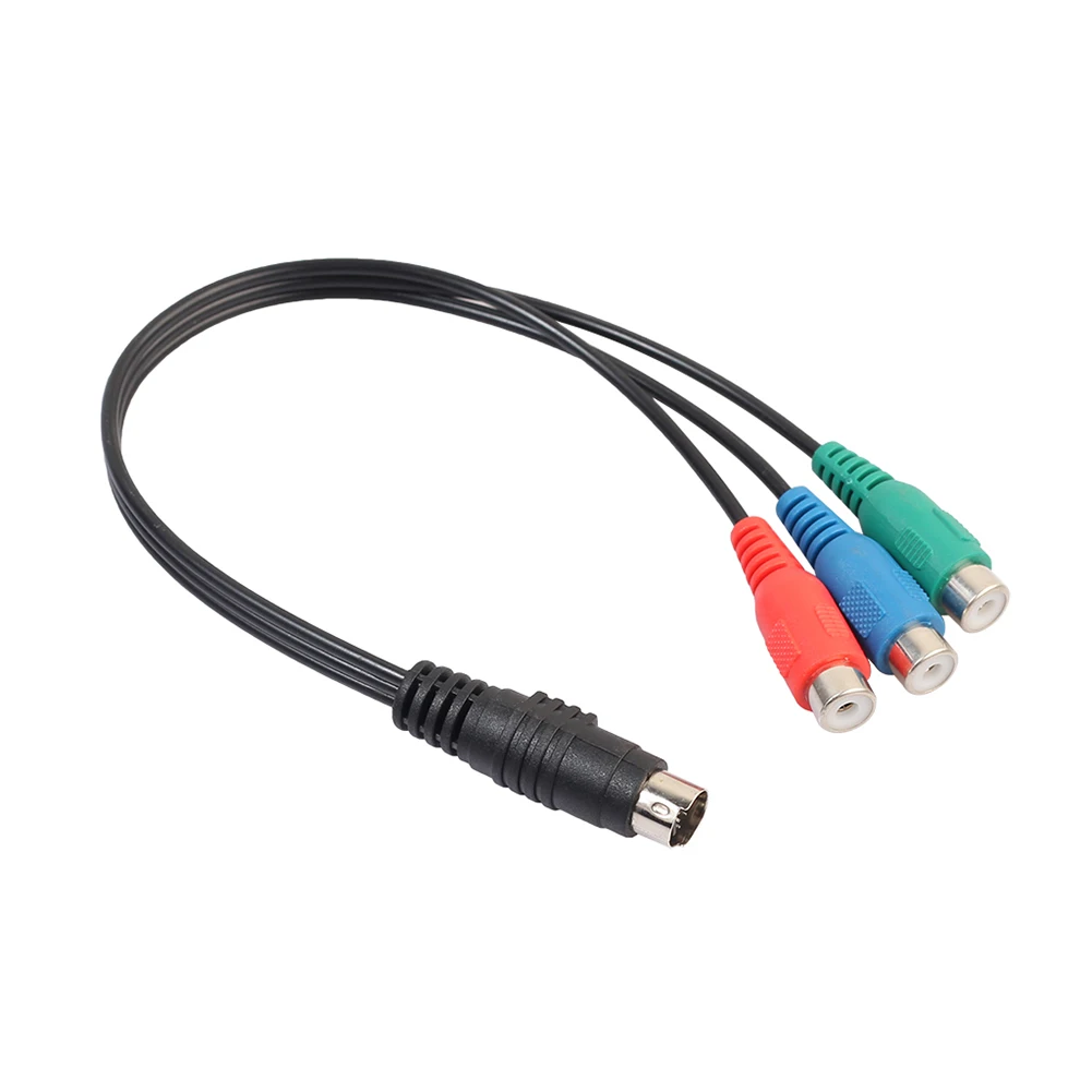 1 шт. 7 контактный S видео штекер на 3 RCA разъем RGB Компонентный Адаптер кабель HD ТВ