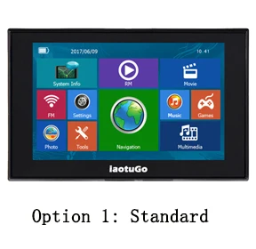 IaotuGo емкостный GPS навигационная система " HD 800*480 256 M 8G Bluetooth AVIN FM Бесплатные обновленные карты грузовиков карты ЕС - Размер экрана, дюймов: Standard