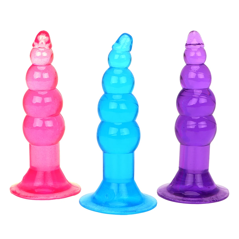 IKOKY Anal Bead Prostate Massager Silicone Jelly Anal Plug Anal Sex Toys for Woman Men Gay Butt Plugs Adult Product Sex Shop 3 IKOKY Anal Bead Prostate Massager Silicone Jelly Anal Plug Anal Sex Toys for Woman Men Gay Butt Plugs Adult Product Sex Shop 3