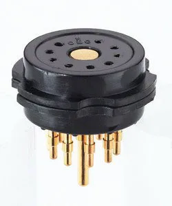 

[SA]CMC TUBE SOCKET Bakelite 9P 9 -pin socket is suitable for 12AX7 6922 and so on ...--10pcs/lot