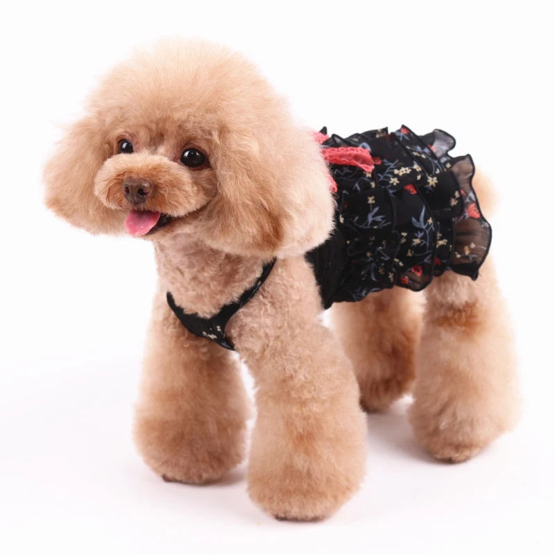 Cute Bowknot Dog Dress Cat Chihuahua Yorkshire Puppy Dog Clothes Small Dog Costume Yorkie Poodle Bichon Schnauzer Pet Clothing