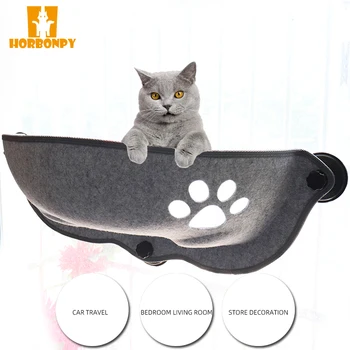 

HORBONPY Balcony Sunbathing Cat Window Hammock For Pet Removable Cat Window Bed Hammock Car travel with cat Window Bed 15kg 20kg