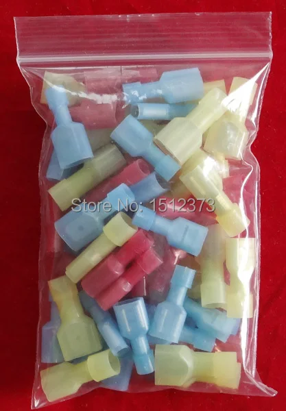 60piece bag Double Crimp Nylon Full Insulating Male And Female Terminal 