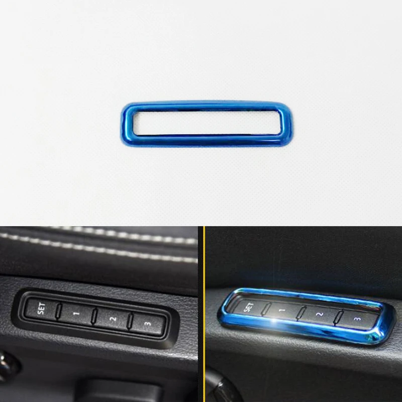 

For Skoda Superb 2016-2018 Car Styling Auto Accessories ABS Chrome Car Master driver seat memory switch Cover Trim