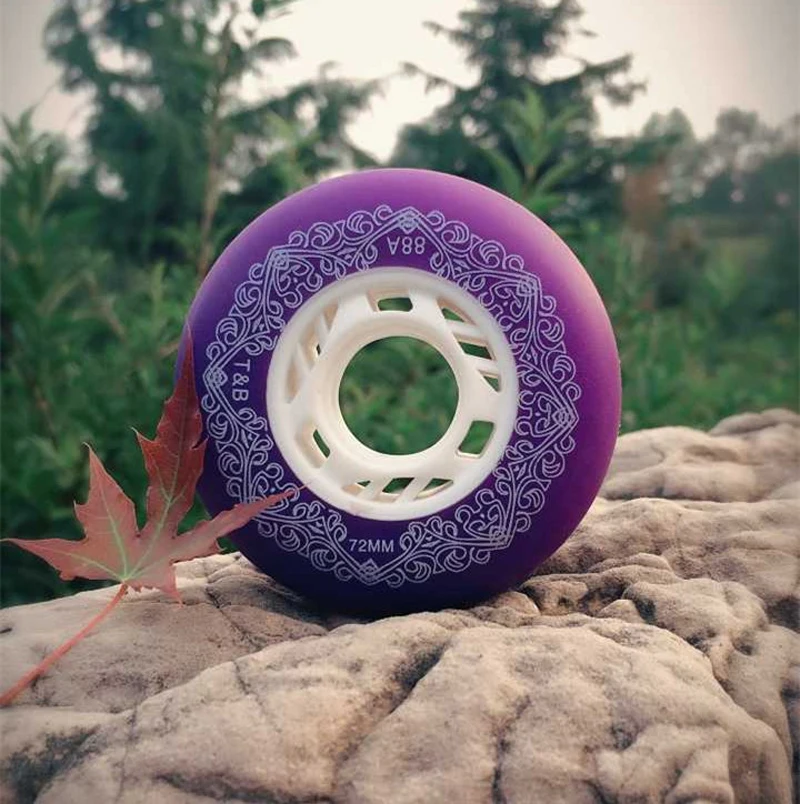 عالية الجودة 8 قطعة/الوحدة 88A جديد بو عجلات تزلج سباق التعرج/الكبح أحذية التزلج الأسطوانة عجلات 72 ملليمتر 76 ملليمتر 80 ملليمتر 4 الألوان