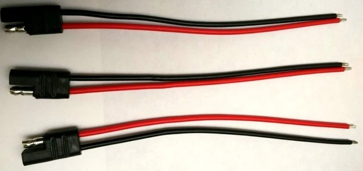 

5pcs Battery Tender SAE Connector DC Power Automotive DIY Cable 14AWG 150mm
