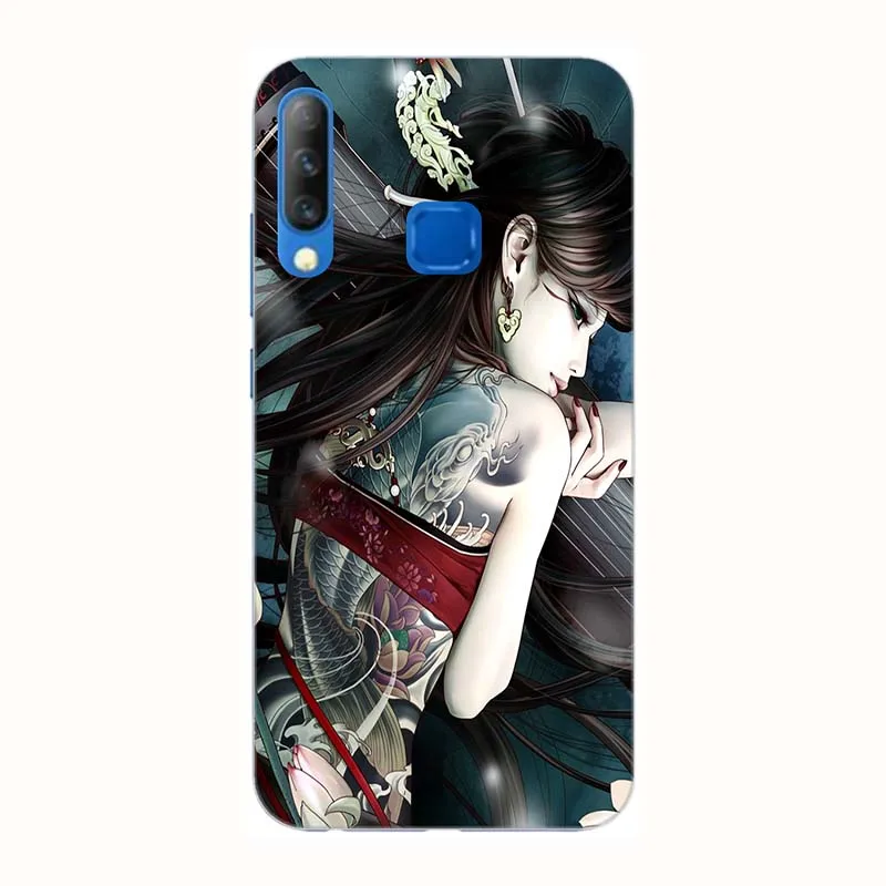 Мягкий чехол для телефона Tecno Camon 11S 6," TPU чехол с принтом на заднюю панель Модный чехол с рисунком розы Fundas Para - Цвет: A54