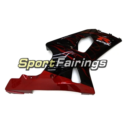 Обтекатели для Suzuki GSXR1000 K1 K2 00-02 2000 2001 2002 впрыска ABS Пластик мотоциклов обтекателя Kit Кузов черный, красный пламя